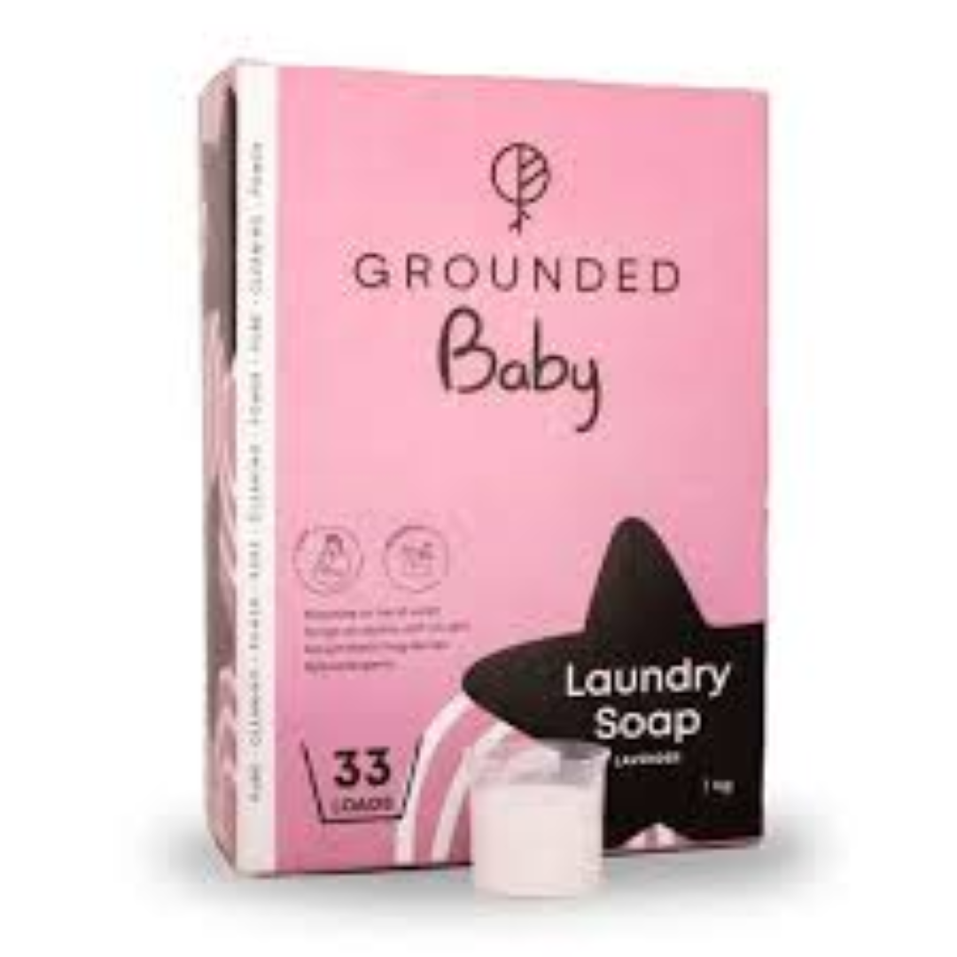 GROUNDED BABY LAUNDRY SOAP POWDER LAVENDER 1KG